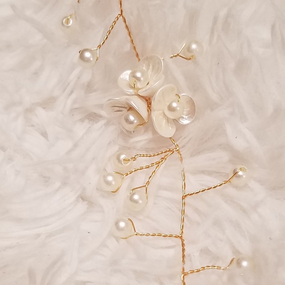 🆕️Elegant Faux Pearl Hair Vine Accessorie - Picture 13 of 15